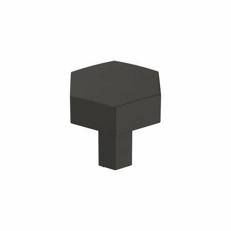 AMEROCK Caliber 1-1/4 in 32 mm Diameter Matte Black Cabinet Knob BP36872FB